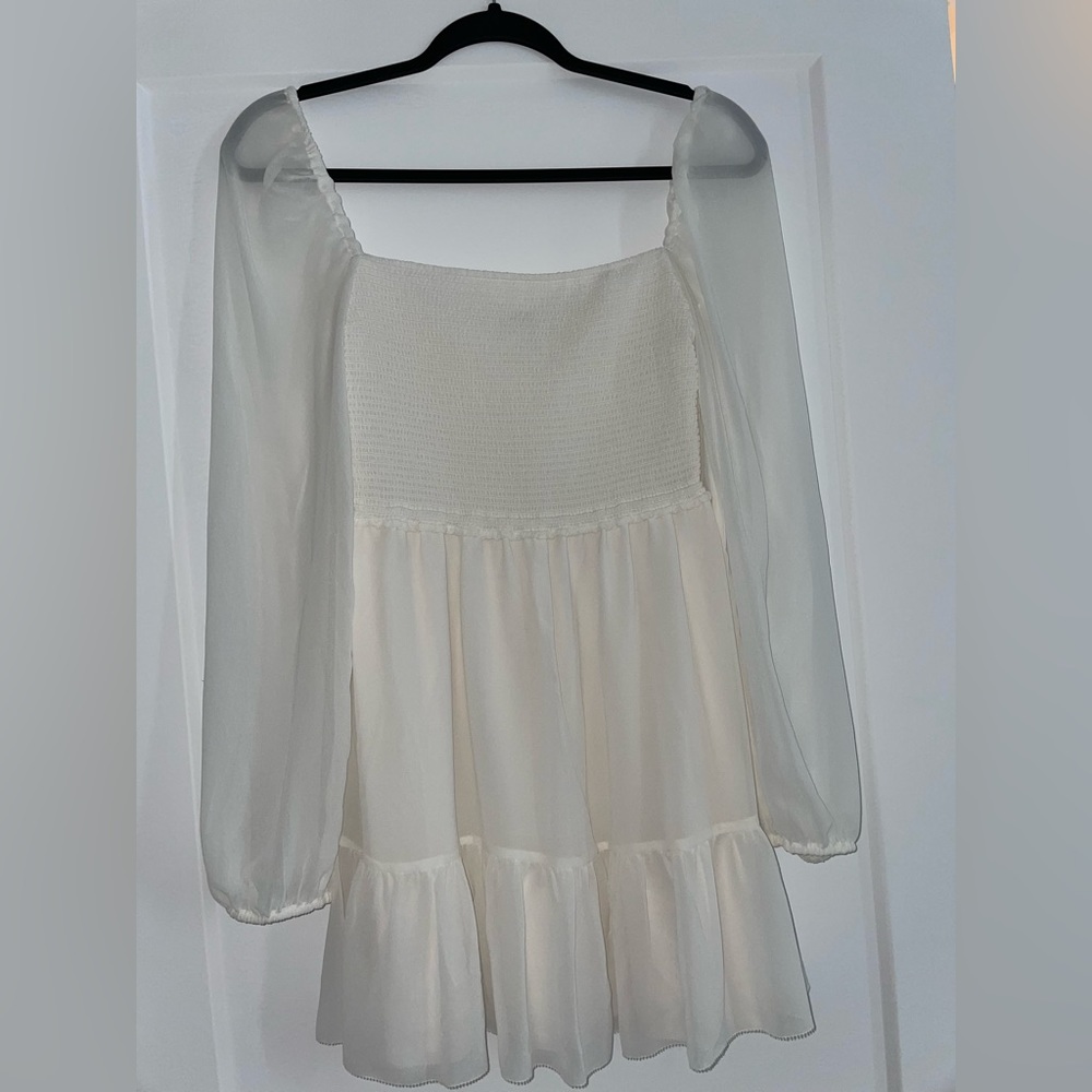 Wilfred tempest mini dress (light birch)